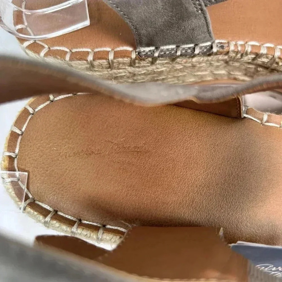 2/$30 Universal Thread Adea Wedge Size 11 Platform Sandal Casual Coastal Raffia - Picture 6 of 7